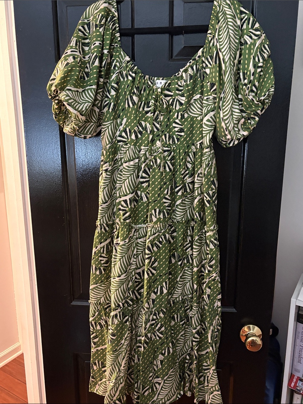 THML Puff Sleeve Midi Dress